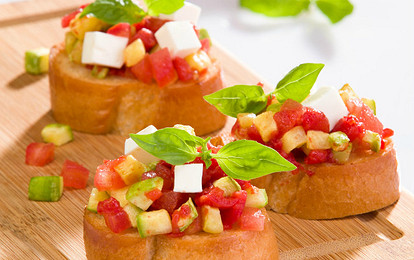 Брускетта с овощами