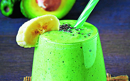 Смузи из чиа и авокадо