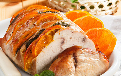 Филе индейки с мандаринами