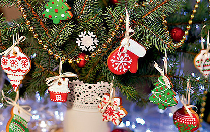 Съедобные елочки, варежки и снежинки