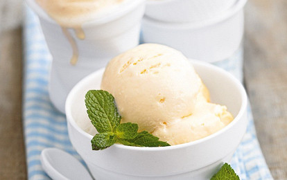 Мороженое со сгущенкой