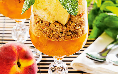 Десерт с шампанским