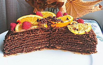 Шоколадный медовик