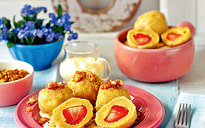 Кнедли с клубникой: рецепт с фото