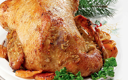 Гусь с яблоками