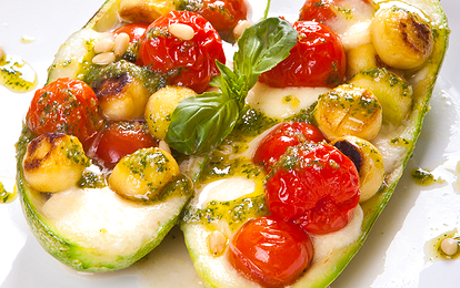 Кабачки с моцареллой