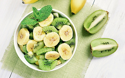 Салат с киви и мятой