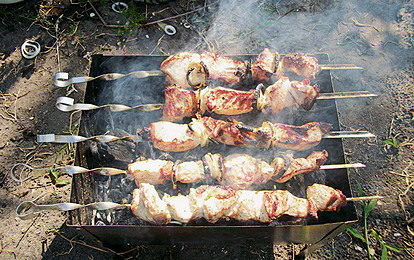 Шашлык на помидорном рассоле