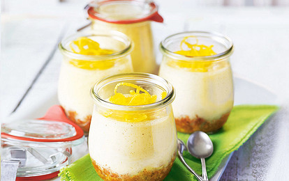 Мини-чизкейк с лимоном