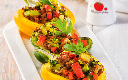 Сладкий перец с брокколи