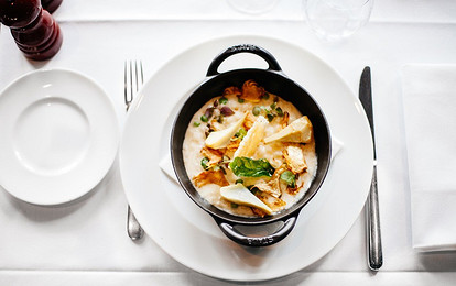 Куриный суп-пюре с петрушкой