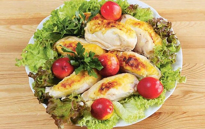 Курочка с персиками