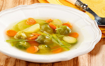 Суп с брюссельской капустой