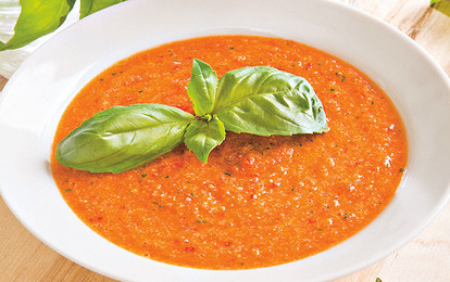 Суп гаспачо с клубникой