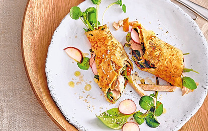 Завтрак, чтобы проснуться: рецепт пикантных блинчиков