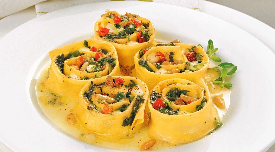 Спиральки с моцареллой