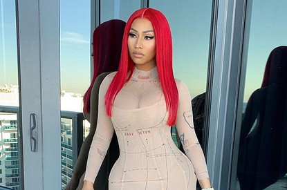 Ники Минаж впервые показала лицо 3-месячного сына