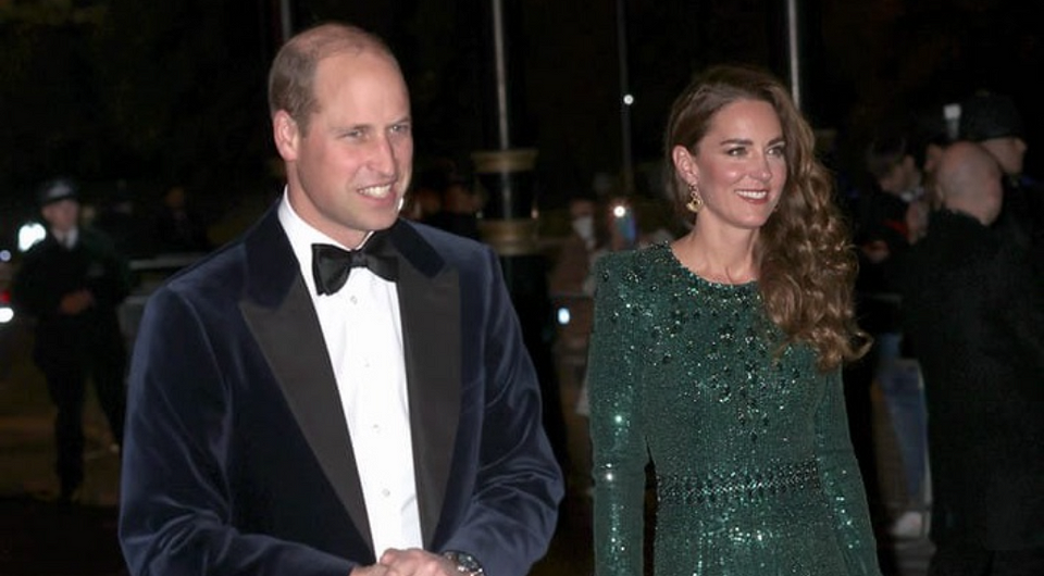 Кейт Миддлтон и принц Уильям появились на благотворительном вечере