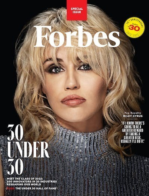 Майли Сайрус вошла в рейтинг Forbes и снялась для обложки журнала