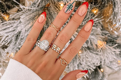 Новогодний дизайн ногтей: 50 стильных, ярких вариантов nail-арта