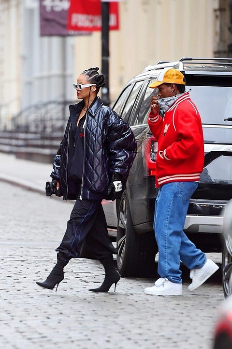 Рианна и A$AP Rocky впервые вышли вместе в свет после слухов о беременности