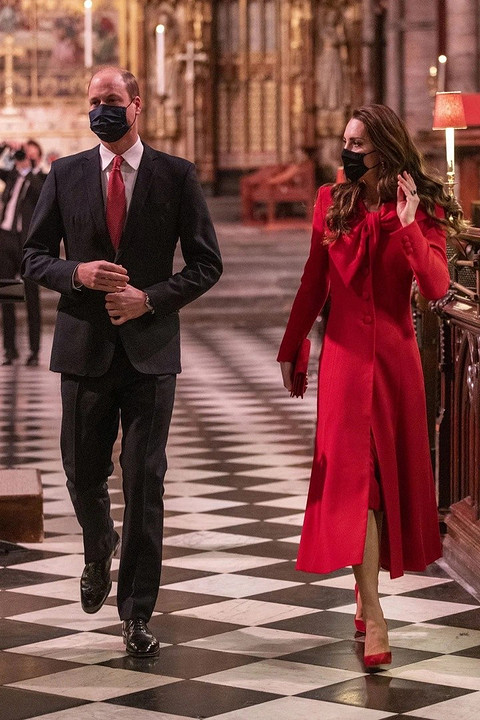Кейт Миддлтон и принц Уильям появились на рождественском концерте в Вестминстерском аббатстве