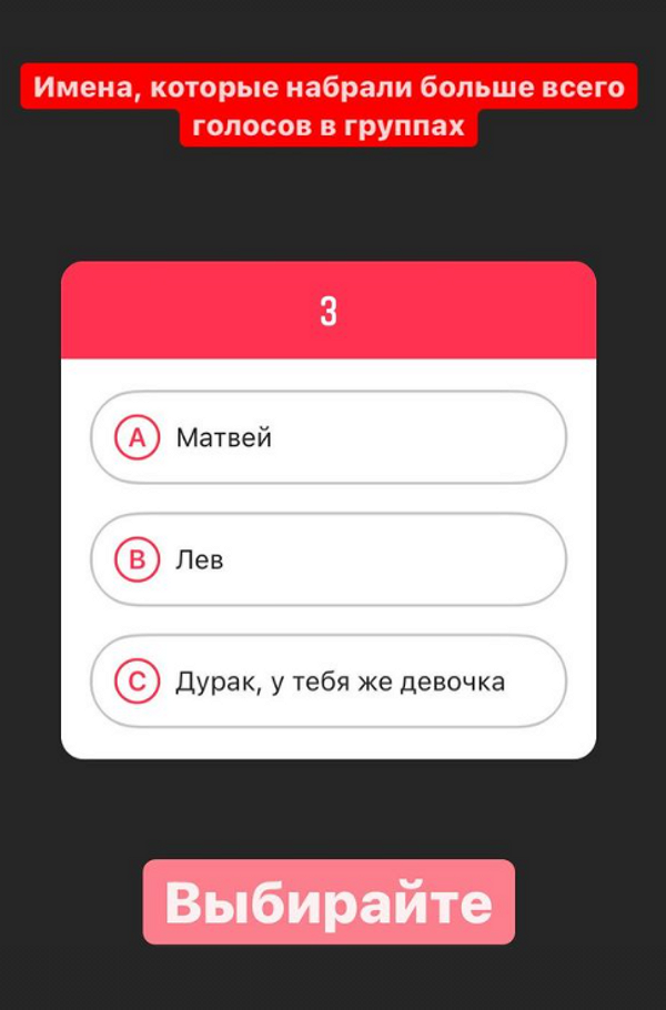 Дмитрий Шепелев провел голосование и выбрал имя для новорожденного