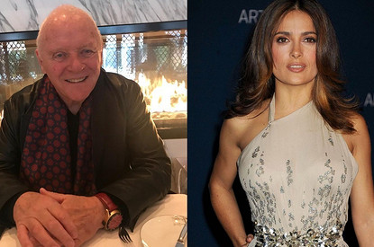 Сальма Хаейк показала танец Энтони Хопкинса после его победы на «Оскаре» (видео)