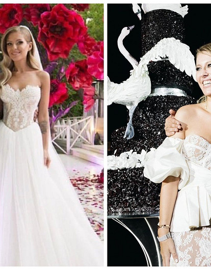 Белое платье, белая фата: Рита Дакота, Нюша и другие известные девушки в свадебных нарядах