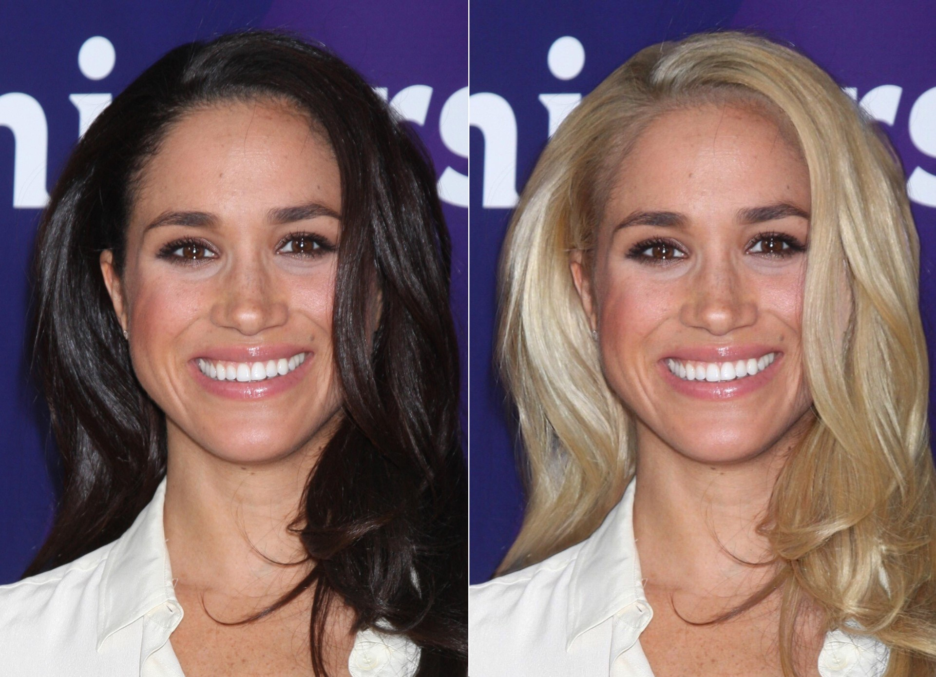 Блондинки перекрашенные в брюнеток фото до и после