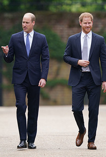 Принц Гарри и принц Уильям воссоединились на открытии статуи принцессы Дианы в честь ее юбилея