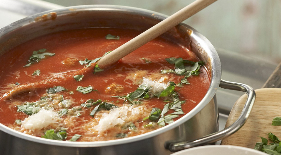 Густой томатный суп с фрикадельками - фото шага 6