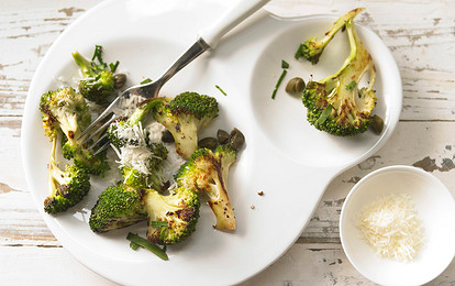 Жареная брокколи с каперсами