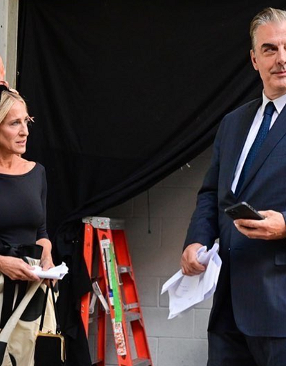 Кэрри Брэдшоу и Мистер Биг воссоединились (на съемочной площадке)