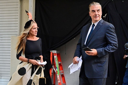 Кэрри Брэдшоу и Мистер Биг воссоединились (на съемочной площадке)