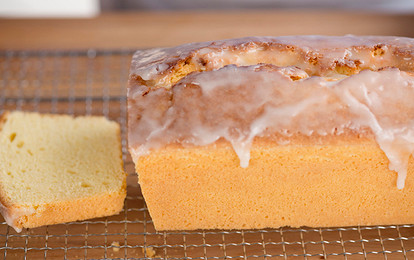 Лимонный пирог с глазурью