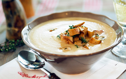 Грибной суп-пюре с картофелем