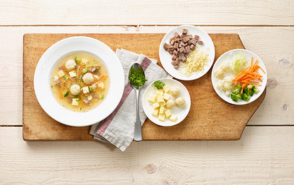 Суп из говядины с овощами