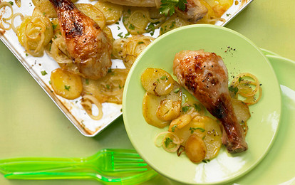 Куриные ножки с картофелем