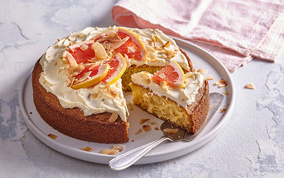 Кокосовый торт с грейпфрутом