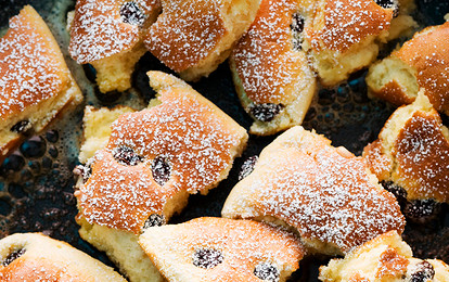 Пышные блины-панкейки с изюмом