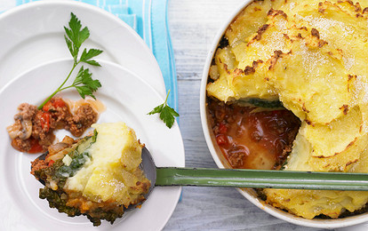 Запеканка картофельная с савойской капустой