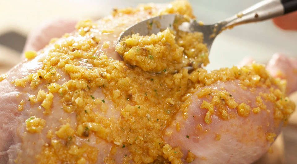Запеченная курица с нутом и рисом - фото шага 3