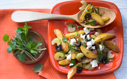 Картофель по-гречески с фетой