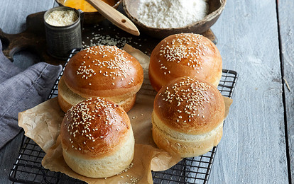 Пышные булочки для бургеров