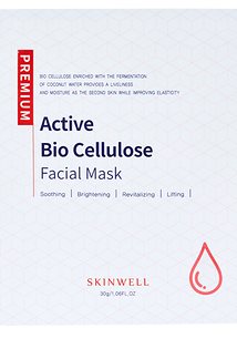 Биоцеллюлозная маска восстанавливающая Active Bio Cellulose Mask SKINWELL