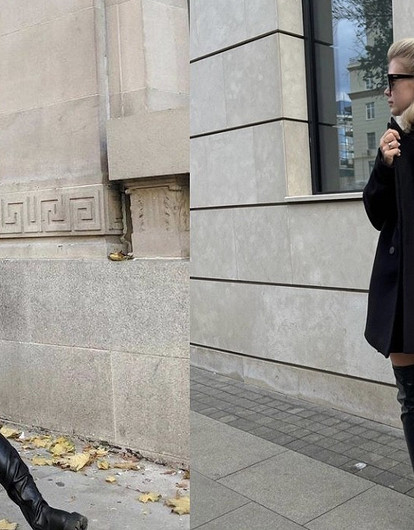 С чем носить ботфорты: 5 актуальных образов для осени 2022