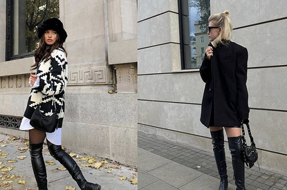 С чем носить ботфорты: 5 актуальных образов для осени 2022