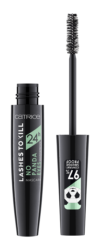 Термостойкая тушь Lashes To Kill 24h No Panda Eyes Smudgeproof Mascara от Catrice с веганским составом держится до 24 часов, не смазывается и не осыпается даже во время интенсив...