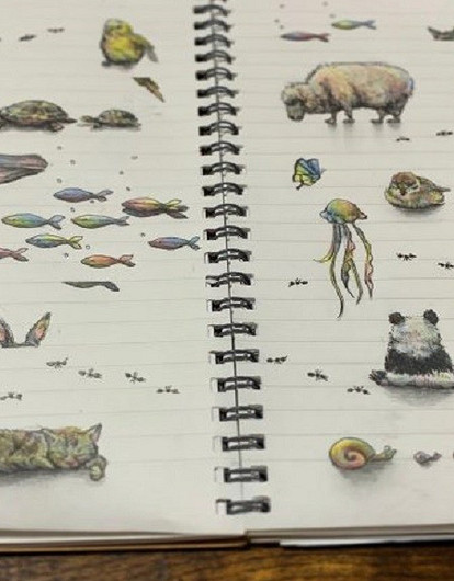 Японская художница из-за ретвитов должна нарисовать 22 тысячи животных